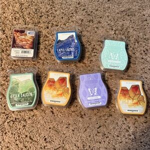 Scentsy Gemstone Wax Melts Set - Green, Blue, Purple, Orange